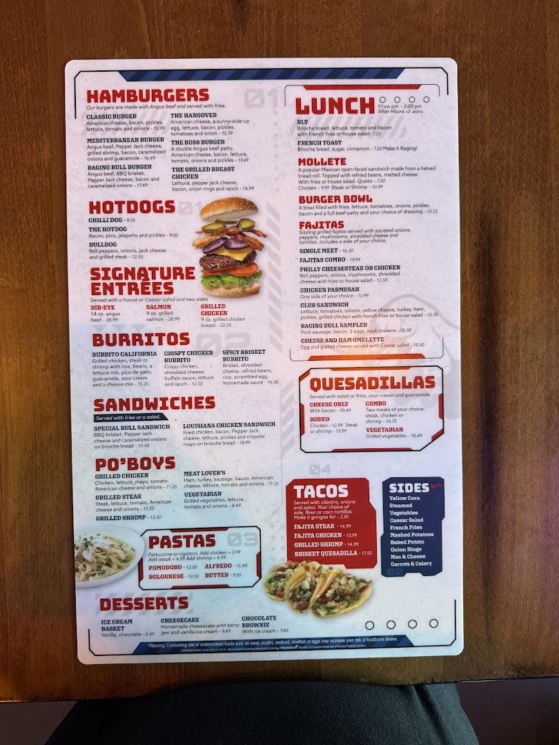 Restaurant Raging bull Sports Bar